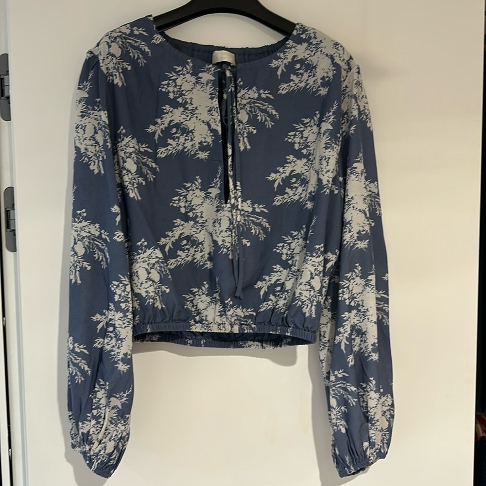 Posse Fleur Balloon Sleeve Top